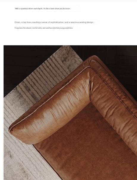 Vintage Luxury Leather Sofa