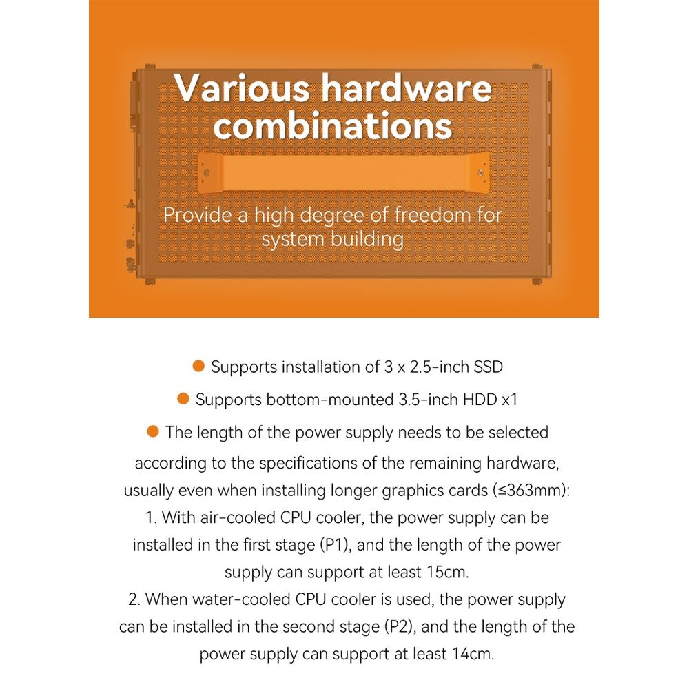 JONSBO Z20 M-ATX CPU Cabinet Case with Handle