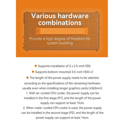 JONSBO Z20 M-ATX CPU Cabinet Case with Handle