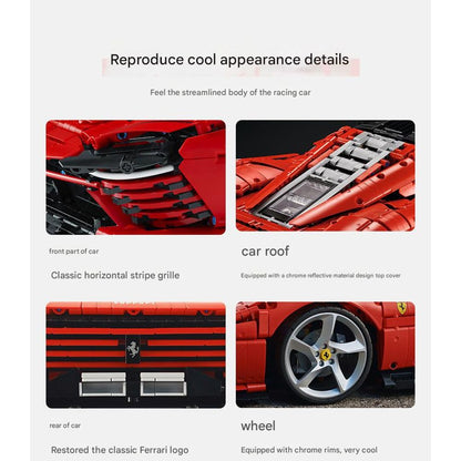 LEGO 42143 Ferrari Daytona SP3 Sports Car Model Blocks Set