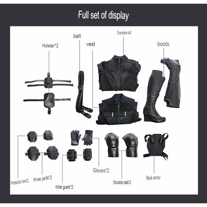Avengers Infinity War Black Widow Cosplay Costume