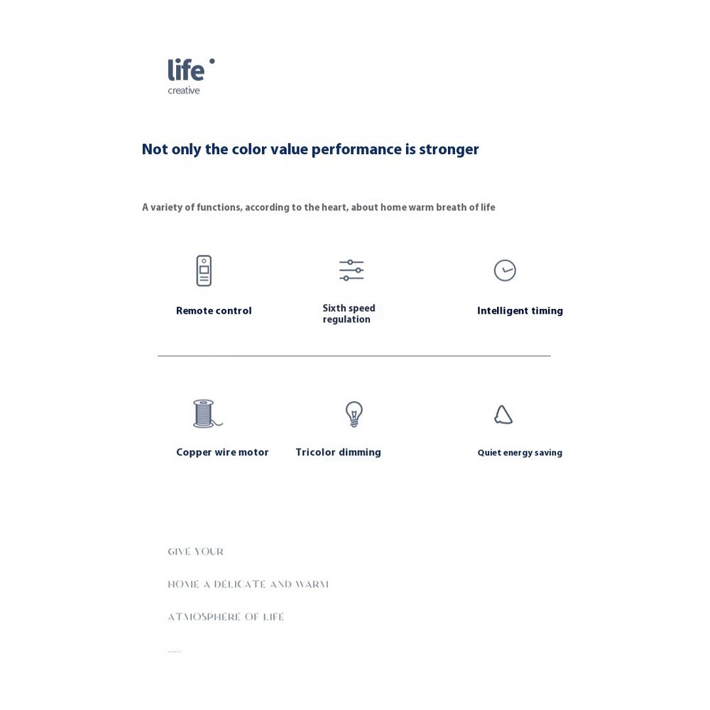 220V Ultra Thin Fan Light