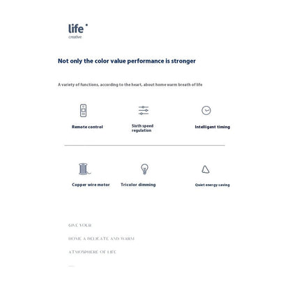 220V Ultra Thin Fan Light
