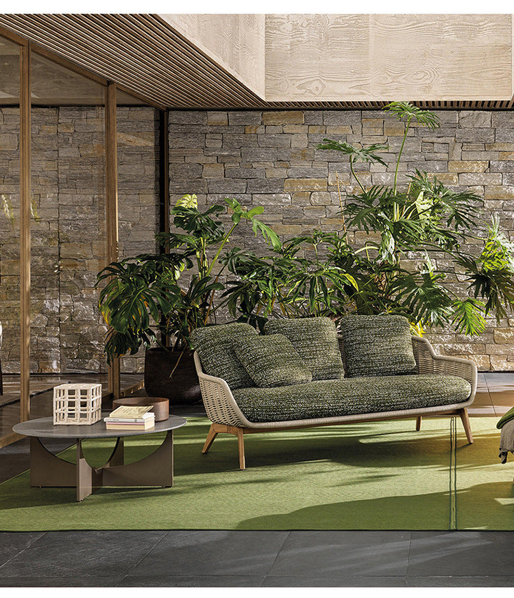Luxury Garden Lounge Sofa with Aluminum Frame