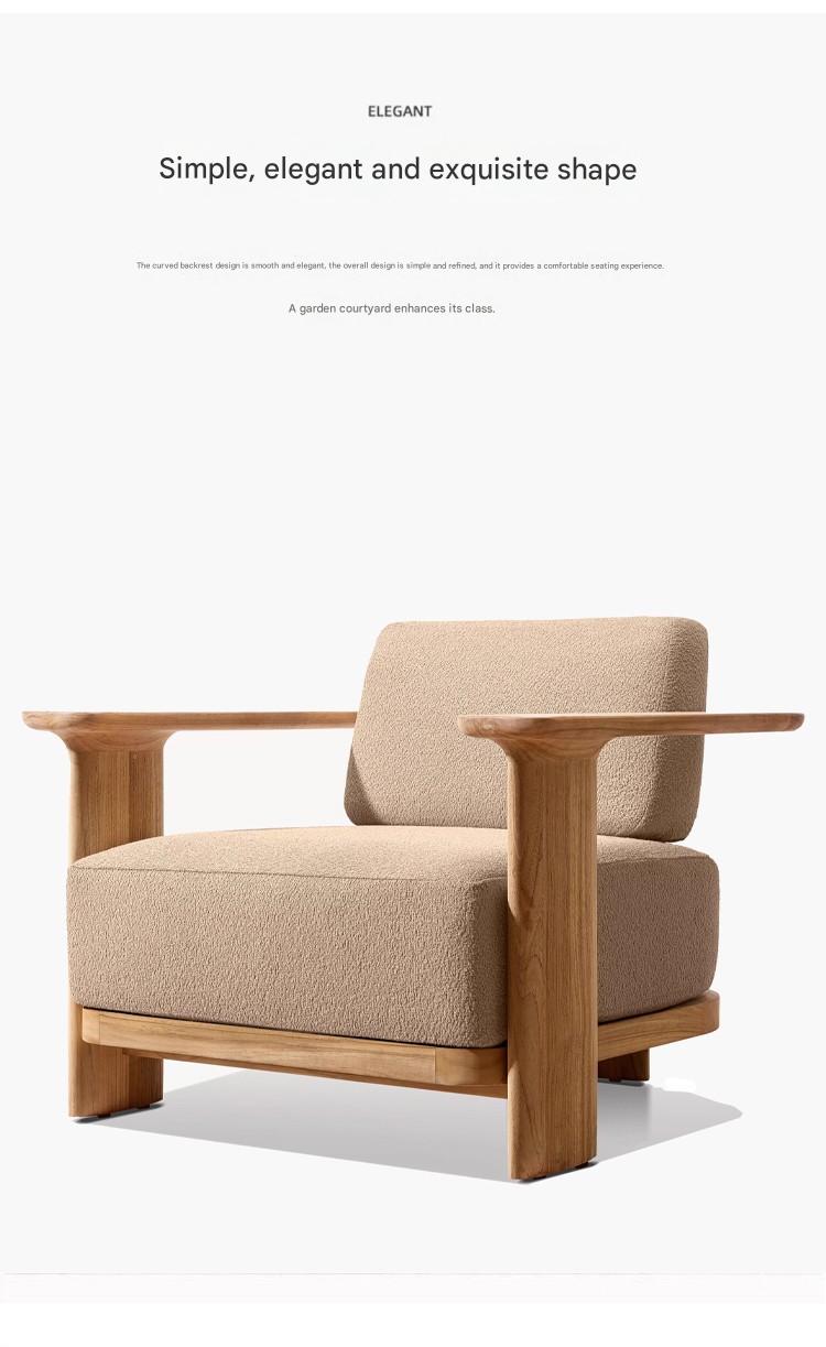 Luxury Outdoor Teak Wood Furniture Sofa Set
