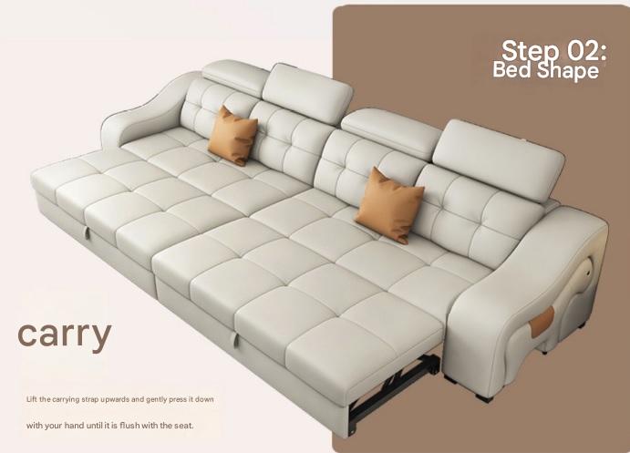 Luxury Smart Recliner Sectional Sofa with Adjustable Headrest