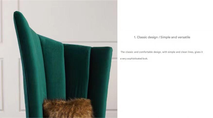 Modern Light Luxury High-Back Lounge Chair