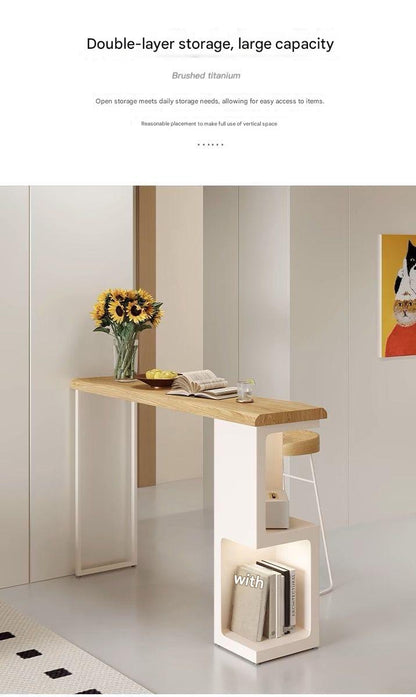 Luxury Solid Wood Sofa Bar Table with Chair