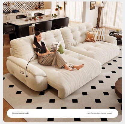 Luxury Multifunctional Retractable Fabric Sofa Bed With USB Charging
