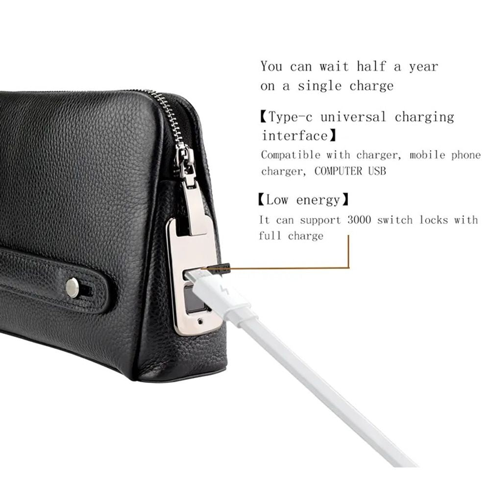 Fingerprint Hand Held Lock Bag