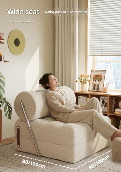 Luxury Lambswool Folding Sofa Bed