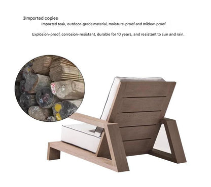 Luxury Outdoor Wooden Sofa Set with Coffee Table
