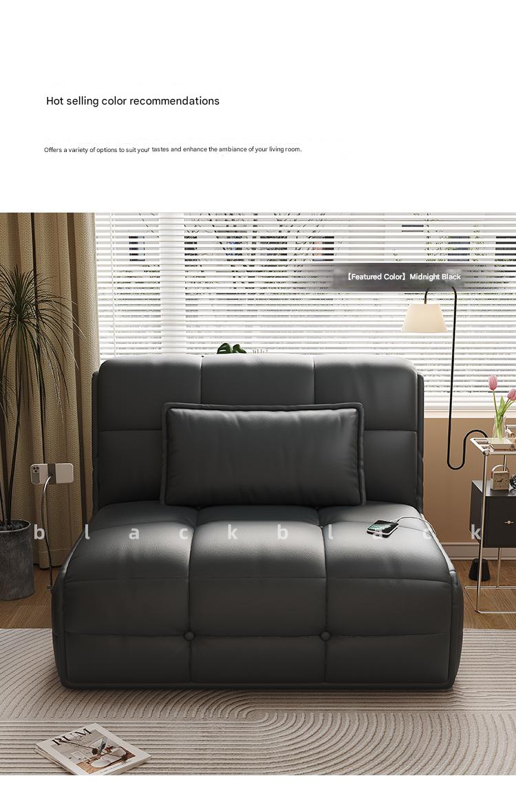 Luxary Electric Leather Folding Sofa Bed