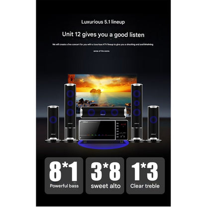 Wireless Surround Speakers Home Theater Full Set
