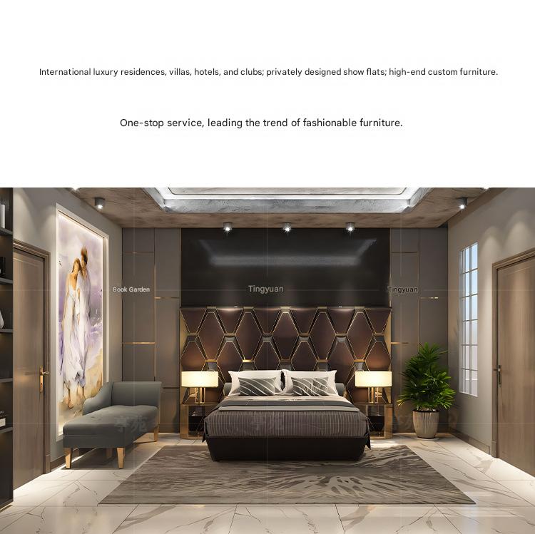 Italian Luxury Wide Screen Double Bed