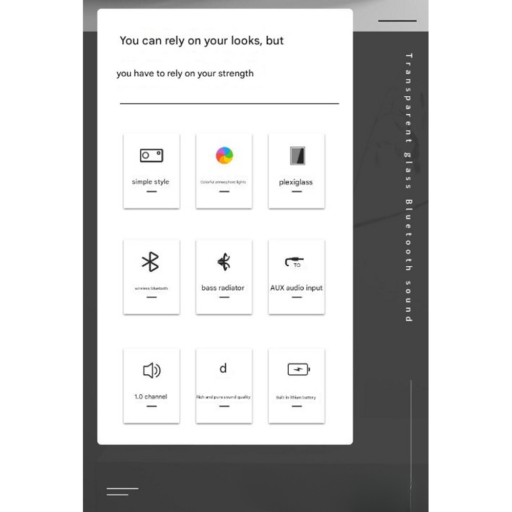 Simple Transparent Bluetooth Speaker