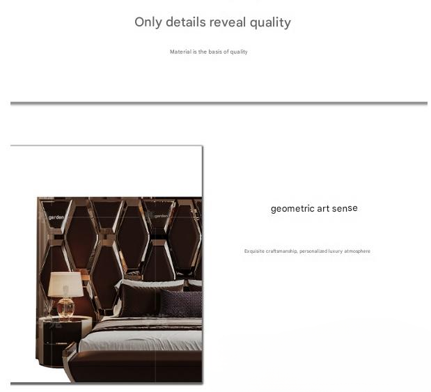 Italian Luxury Wide Screen Double Bed