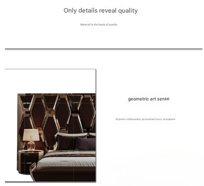 Italian Luxury Wide Screen Double Bed