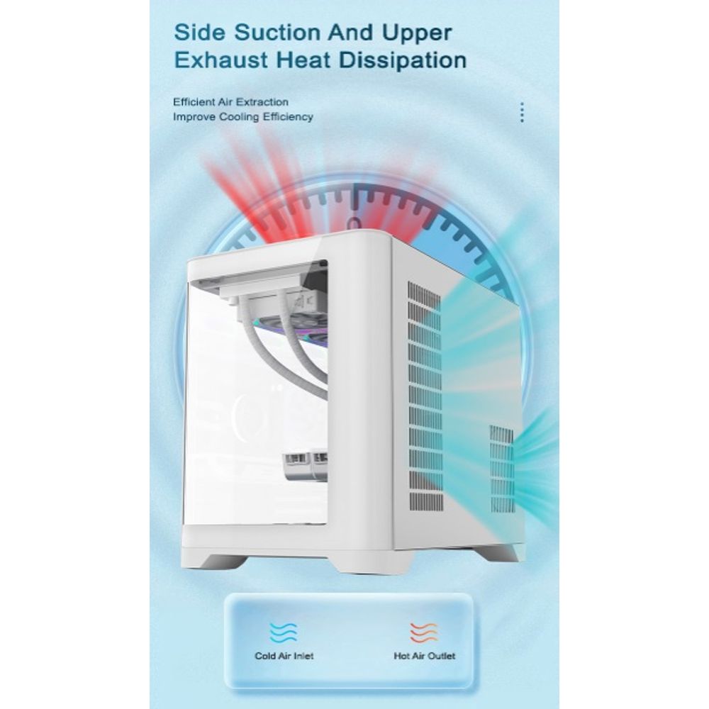 PC ATX Sky Screen Panoramic Cabinet Case