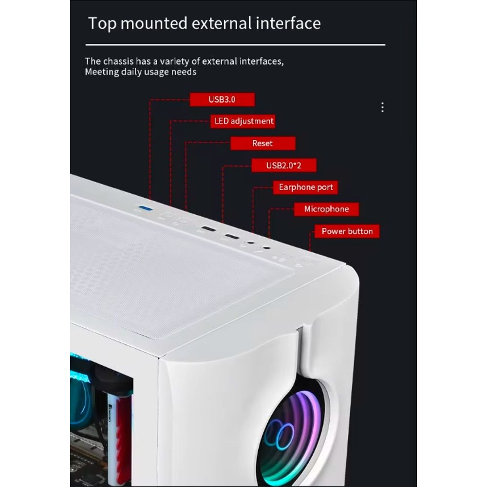 HOLO 3 Micro ATX CPU Cabinet Case