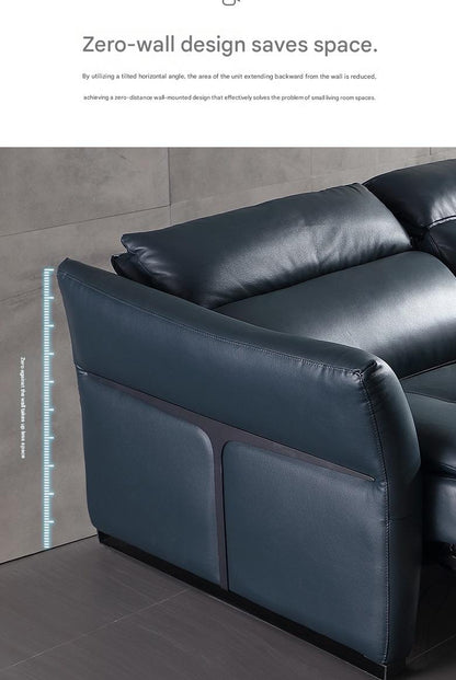 Luxury L-Shape Electric Reclining Sofa with Storage Console