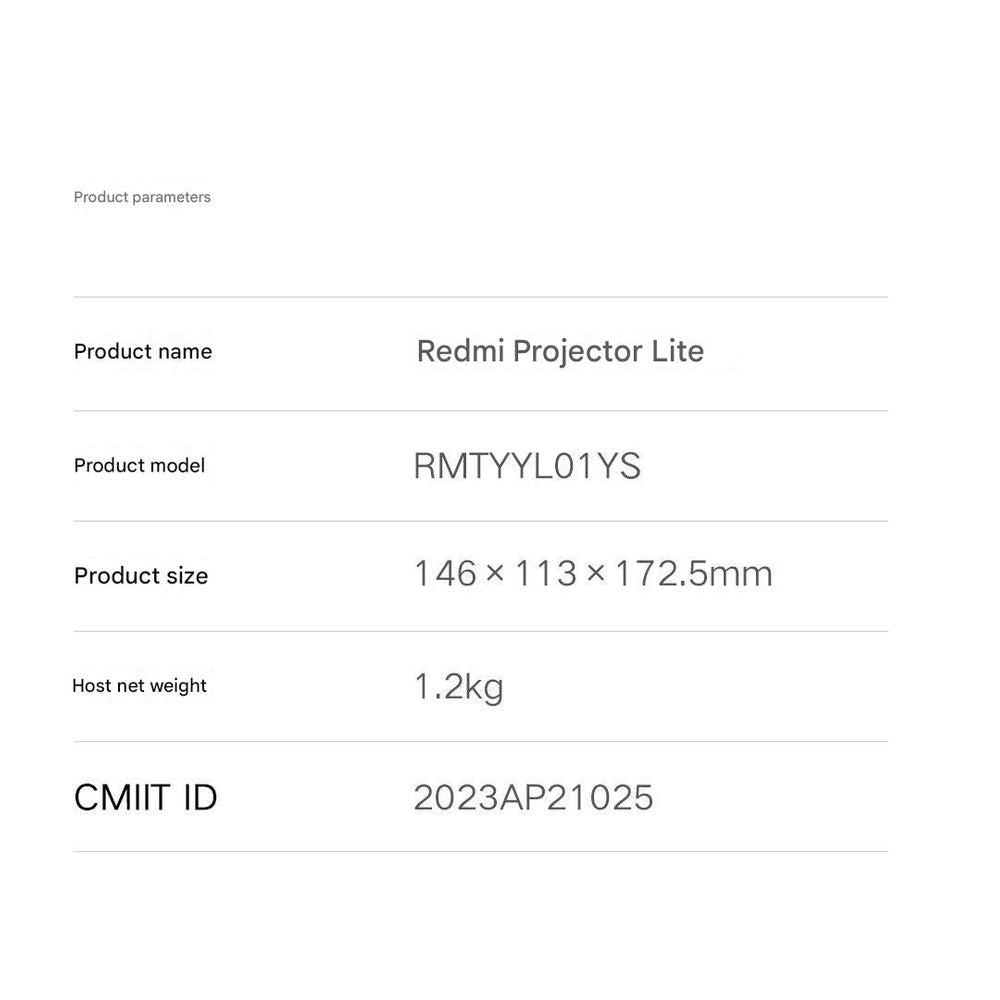 Redmi Smart Projector Lite Version