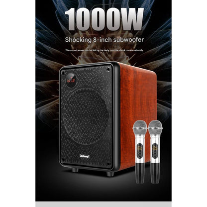 D-8 KTV Bluetooth Wooden Surround Speakers Full Set
