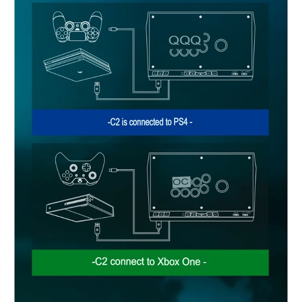 GameSir C2 Universal Arcade Fighter Stick
