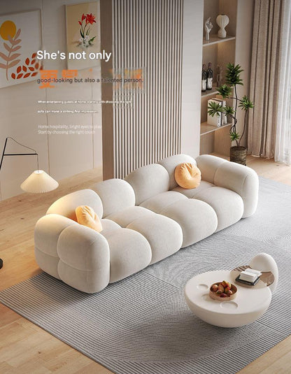 Luxury Velvet Puff Fabric Sofa