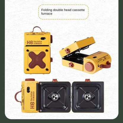 Double Head Folding Camping Stove