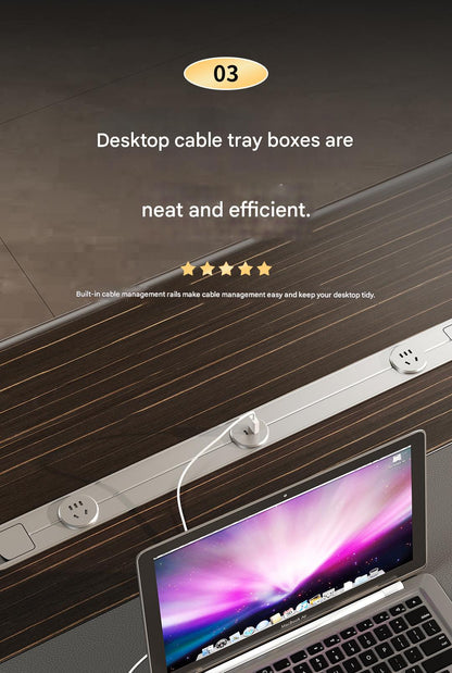 Luxury Executive Office Desk with LED Lighting