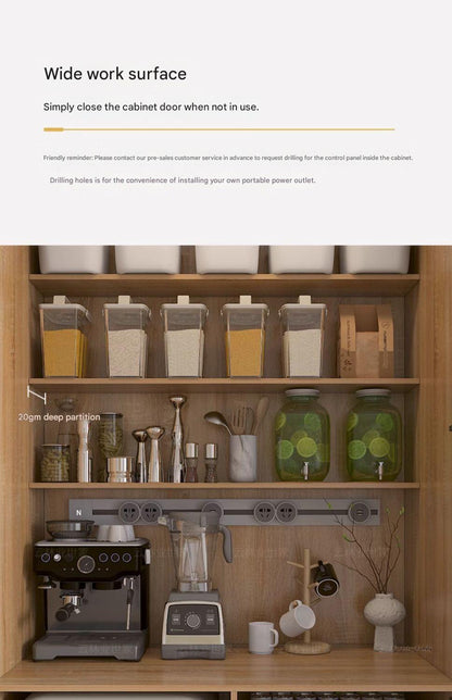 Modern Wooden Wardrobe Storage Cabinet with Shelves