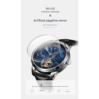 BEXEI Leather Waterproof Mechanical Men's Watch