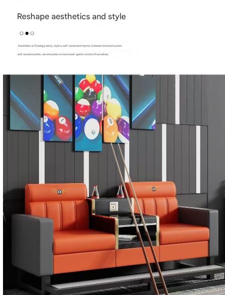 Luxury Billiard Hall Viewing Sofa