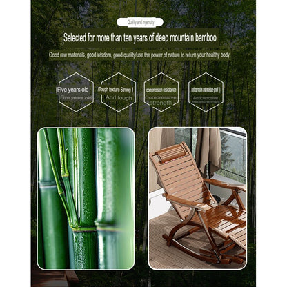 Bamboo Rocking Comfortable Sleeping Chair