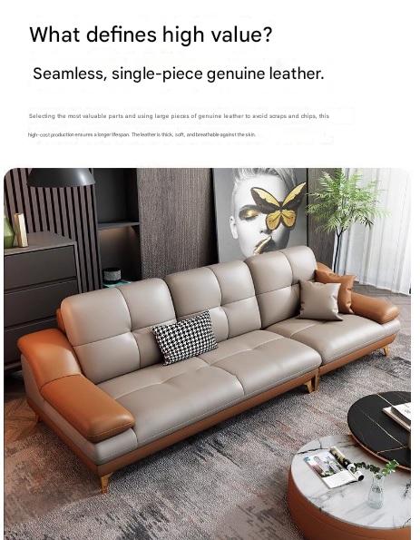 Italian Luxury Leather Sofa
