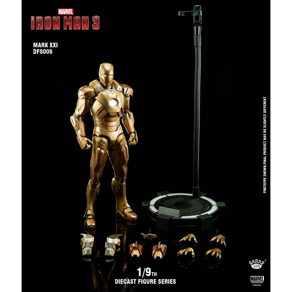King Arts 1/9 Iron Man Mark 21 Alloy Action Figure
