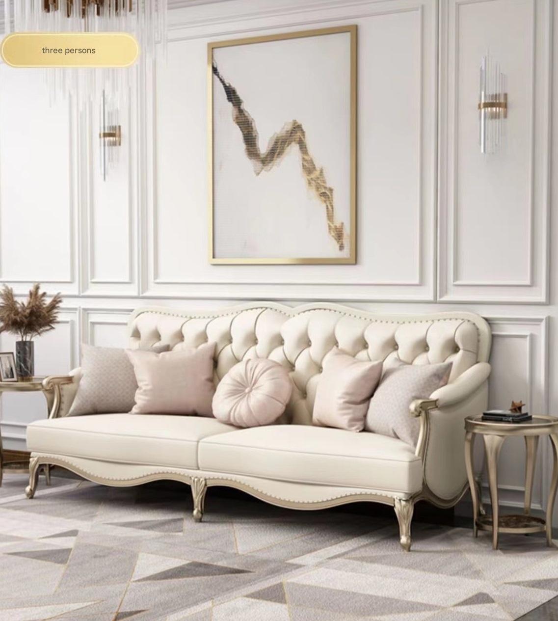 Luxury Leather Sofa Set