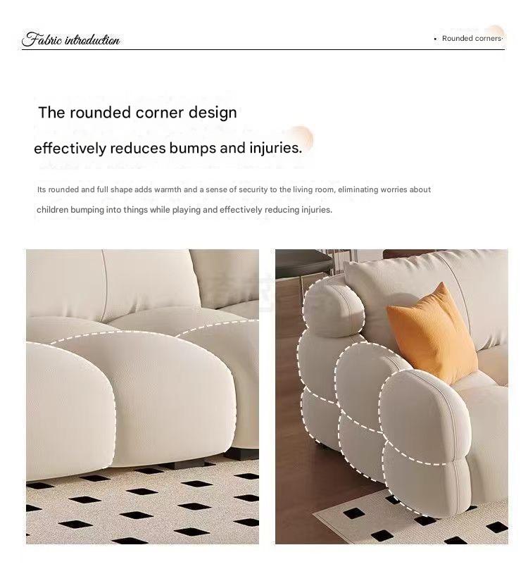 Modern French Barcelona Cloud Velvet Sofa