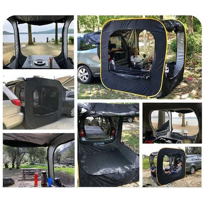 Extended pop-up tent For Car