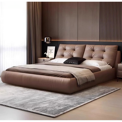 Italian Luxury Soft Leather Double Bed