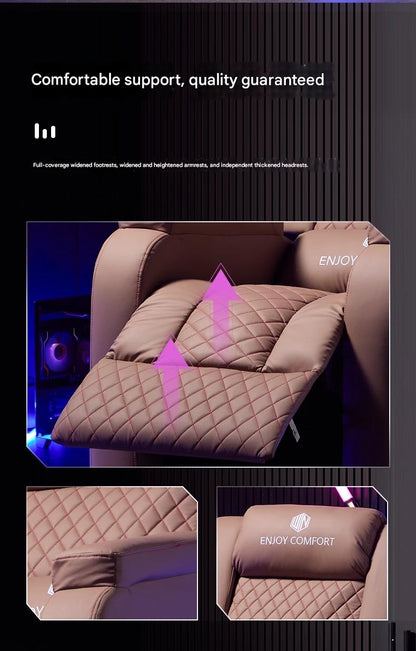 Luxury E-Sports Recliner Sofa Chair With Wheels