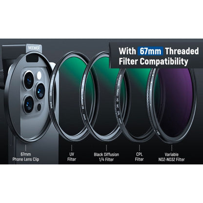 NEEWER Upgraded 67mm Phone Filter Mount