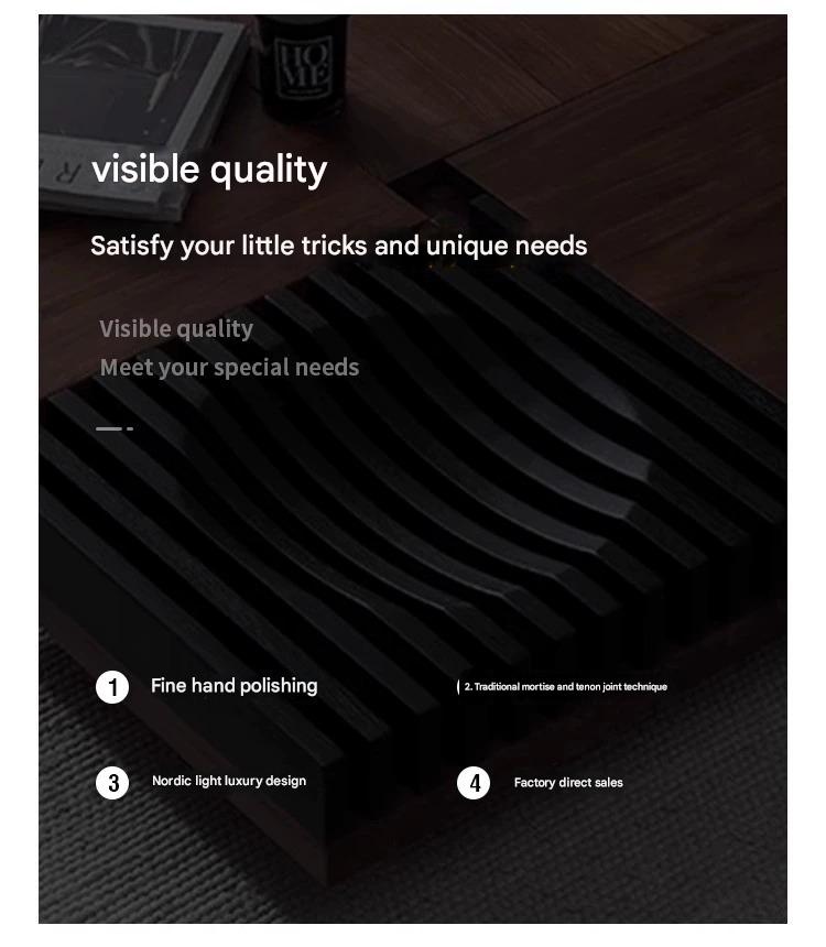 Multifunctional Wooden Tea Table