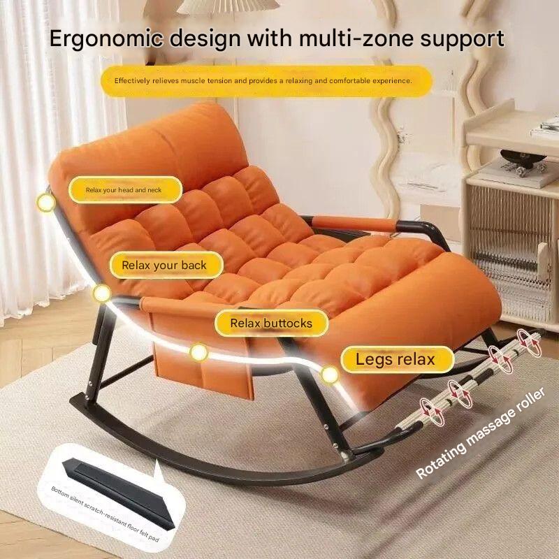 Luxury Double Rocking Recliner Sofa Chair with Thick Cushion