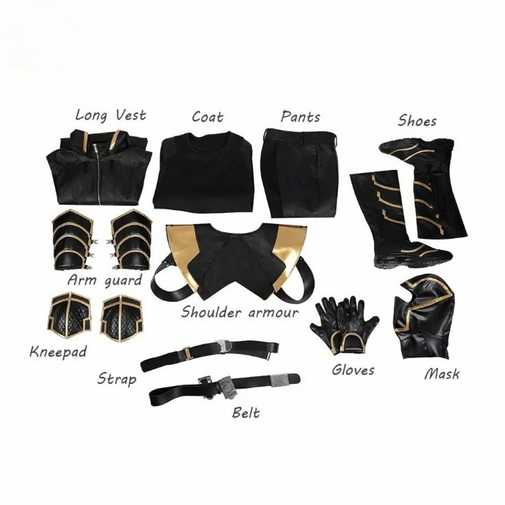 Avengers Endgame Hooded Ronnin Hawkeye Cosplay Costume