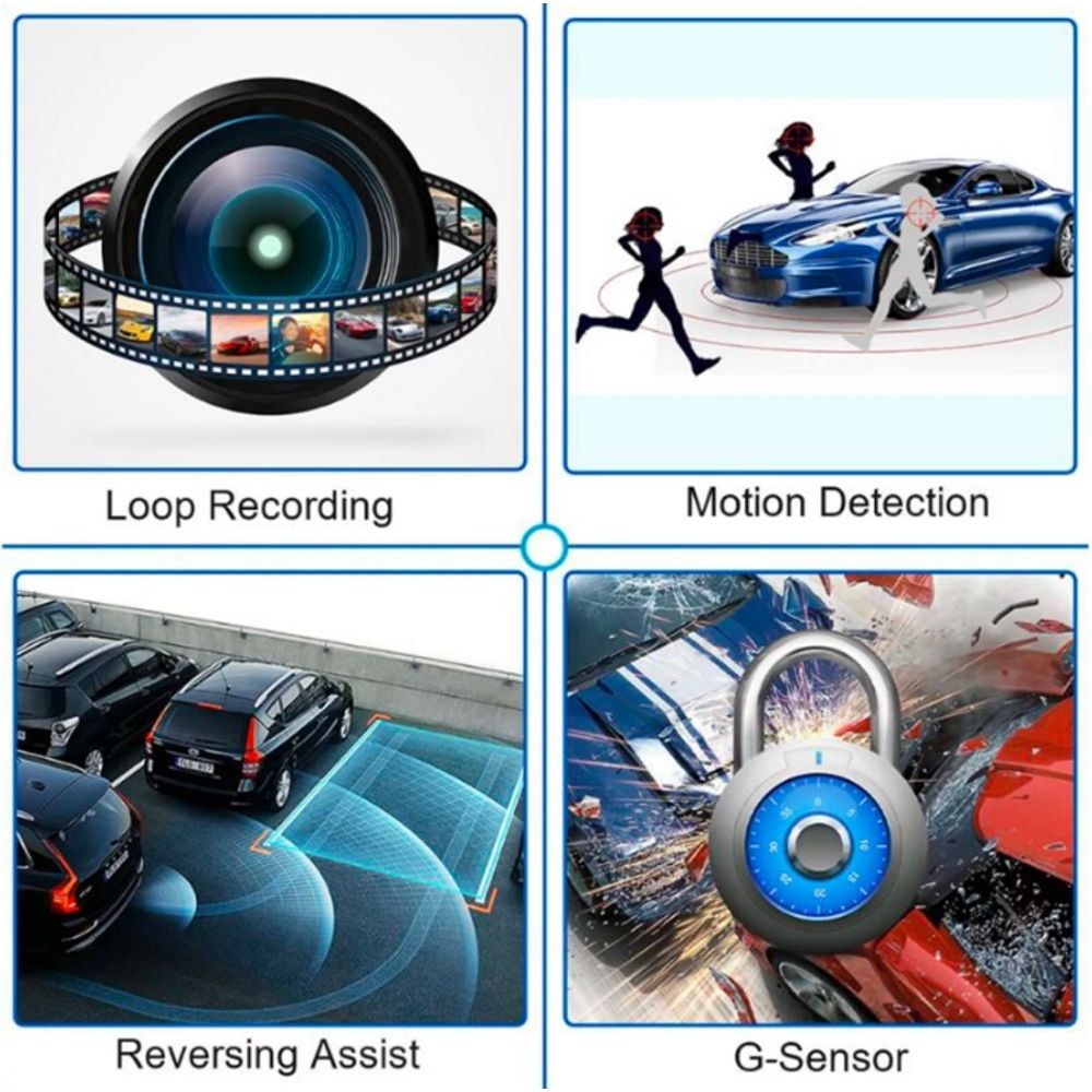 4K Full HD 10 Inch Smart Recorder GPS Dash Cam