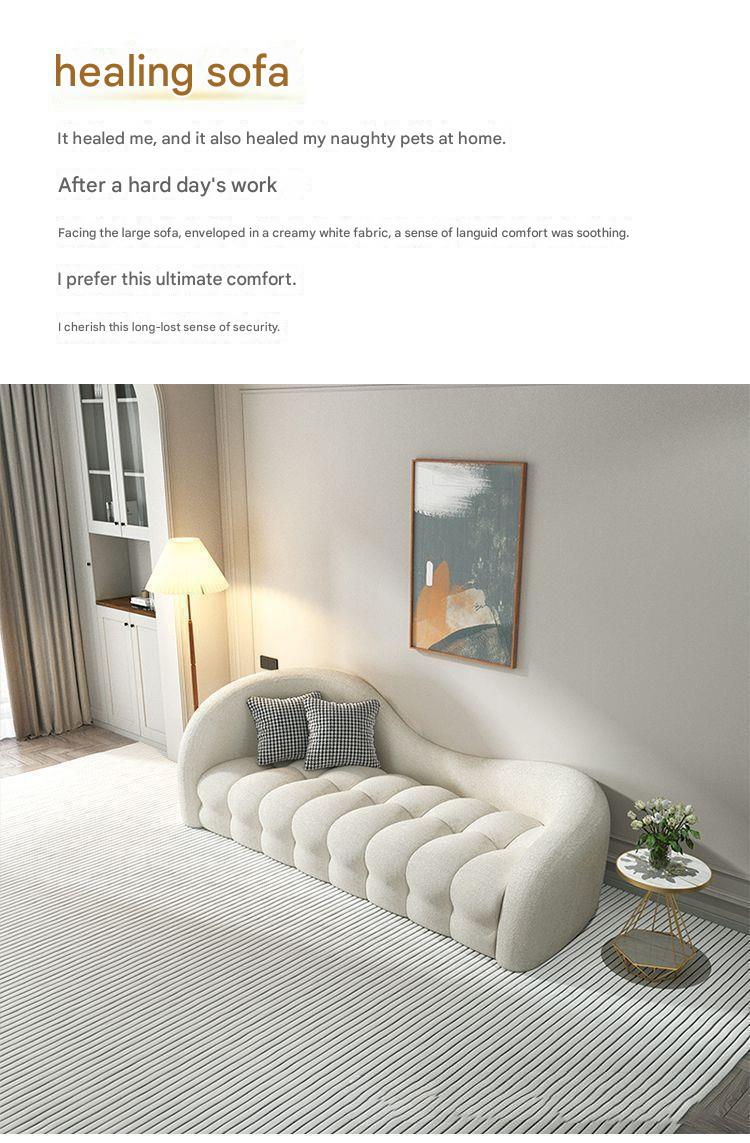 Modern Curved Sofa Set with Accent Chair And Coffee Table