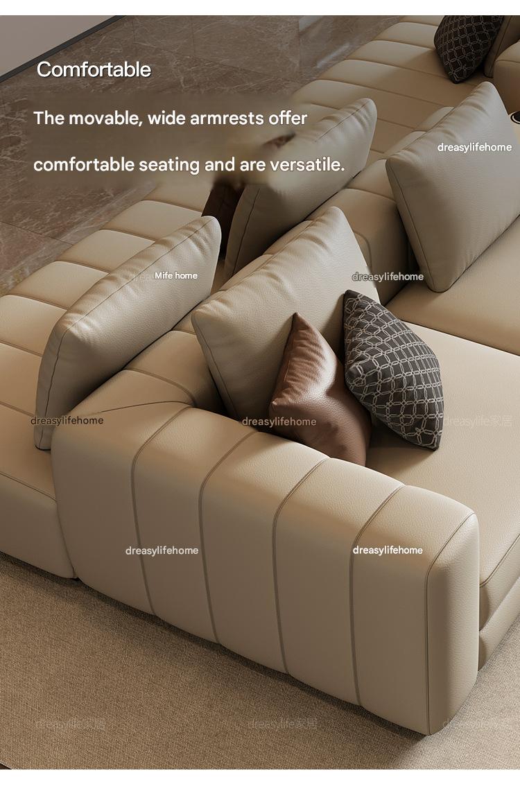 Modern Modular Luxury  Piano Key Sectional Sofa Set