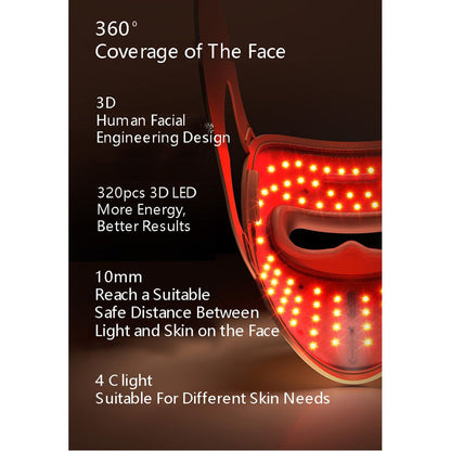 Red LED Face Mask for Acne Treatment